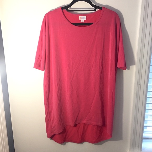 Lularoe Irma Top Solid Pink Small tunic tee shirt - Picture 1 of 5